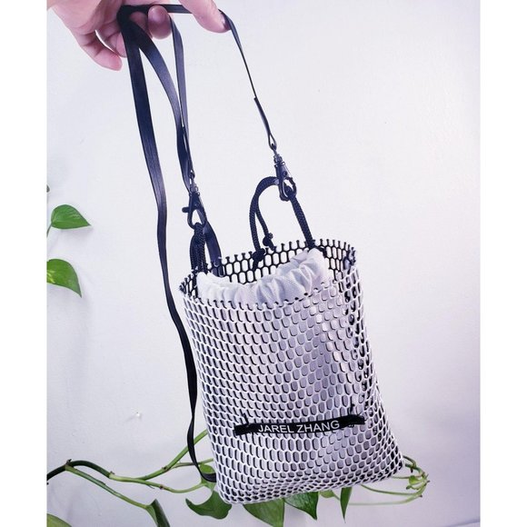 NEW JAREL ZHANG Black Leather Pouch Mobile Bag SMALL Authentic Lightweight‎ - Picture 10 of 10